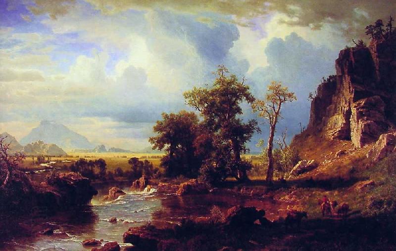 Albert Bierstadt North Fork of the Platte Nebraska China oil painting art
